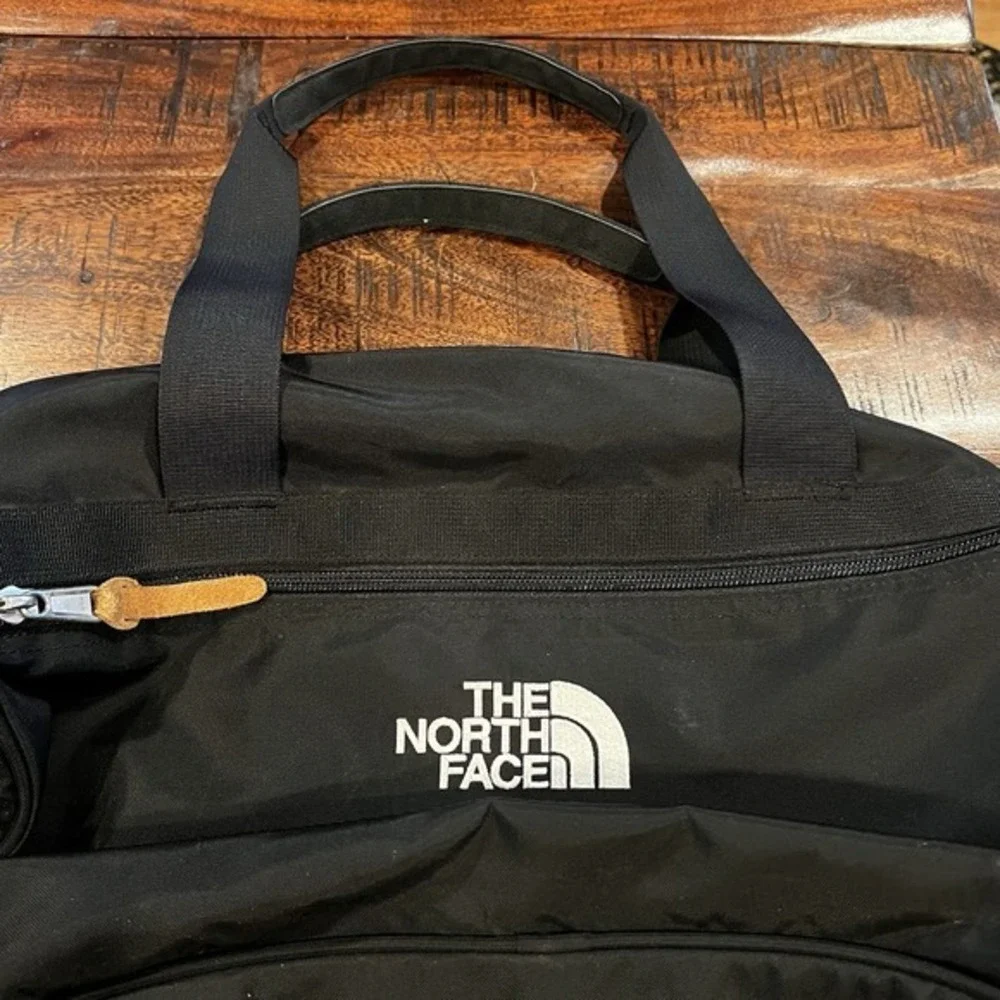Vintage The North Face Cordura Duffle Bag Black Nylon Gym Travel‎ Tote